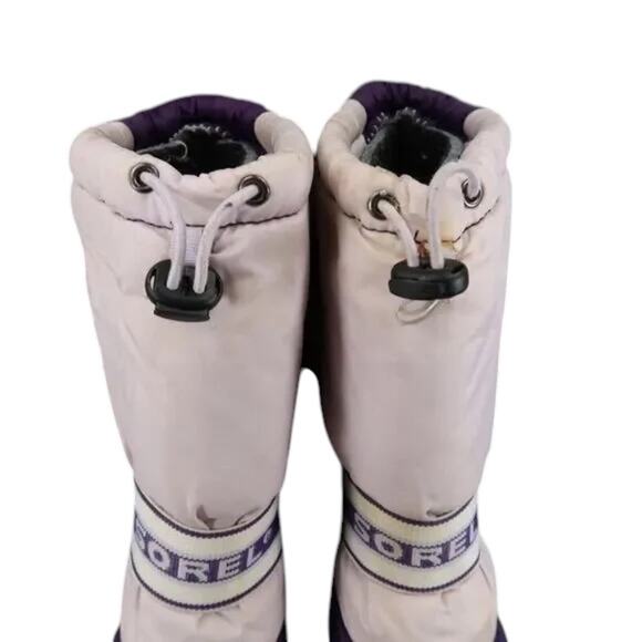 Sorel Shoes Kids 6 Boot Winter Snow Cub Purple Pull On Lined Warm Active Outdoor - Picture 11 of 15